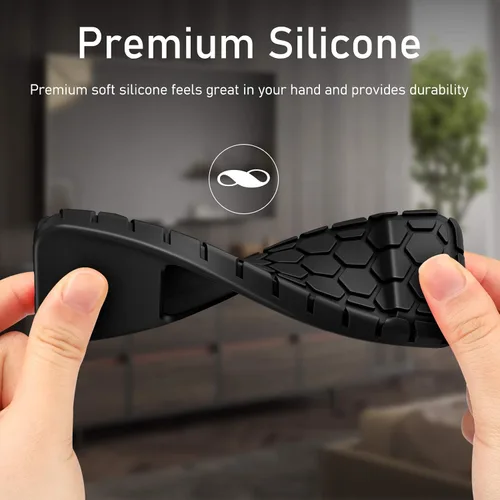 Miniatura 4 de Fintie - Funda protectora de silicona para control remoto de Siri Apple TV 4K de 5ª y 4ª generación, antideslizante, diseño de panal, ligero