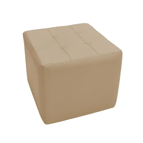 Miniatura 8 de Factory Direct Partners Otomana de Acento Redonda Acolchada Tapizada a Mano, Muebles de Grado Comercial para Vestíbulo, Oficina, Biblioteca, Aula