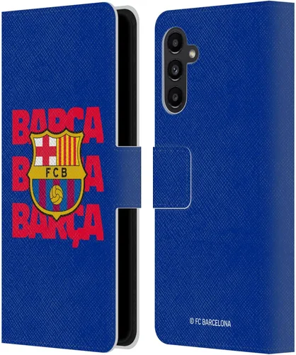 Miniatura 58 de Head Case Designs Funda de piel con licencia oficial del FC Barcelona Barca Crest Graphics para Samsung Galaxy A06 4G
