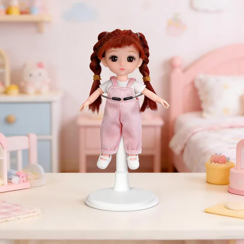 Miniatura 5 de Toddmomy Soportes de soporte para muñecas, paquete de 2 soportes de muñeca de PVC blanco, soportes de exhibición portátiles para figuras de acción