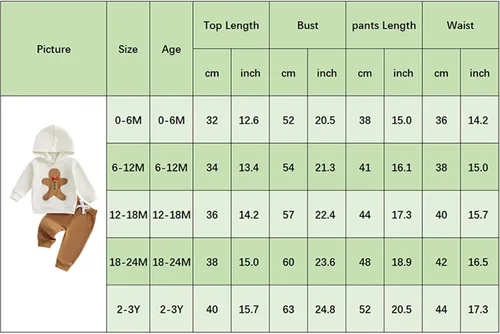 Miniatura 56 de Conjunto de ropa de otoño e invierno para bebé y niño, sudadera larga con capucha y pantalones para niños pequeños, 6, 12, 18, 24 meses, 2T