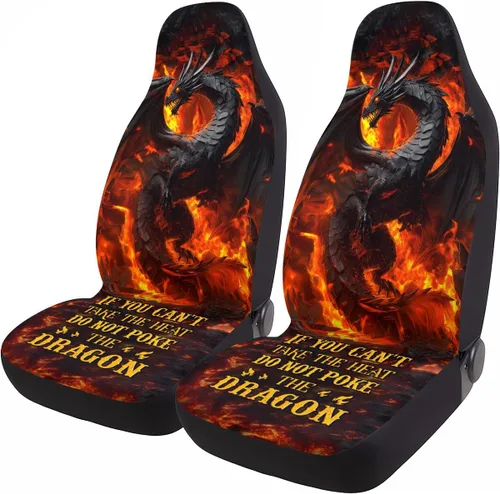 Miniatura 10 de GENANY Horror Nightmare Skellington - 2 fundas de asiento delantero para automóvil, camión, SUV, regalos de Navidad, funda de asiento de cubo