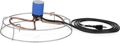 Miniatura 8 de Farm Innovators - Calentador de tanque de agua sumergible de aluminio fundido de 1500 vatios con termostato autorregulador para granja y hogar
