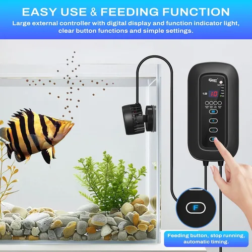 Miniatura 4 de hygger DC Potente Generador de Olas para Acuario, Bomba de Agua de Circulación Silenciosa para Acuario, Frecuencia de Flujo Ajustable, 4 Modos