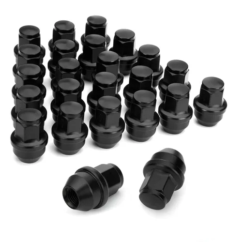 Miniatura 16 de Dynofit Tuercas de llanta OEM de 14 x 2 para F150 2000-2014, tuercas sintonizadoras de acero de fábrica de una sola pieza compatibles con Ford