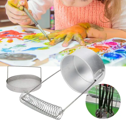 Miniatura 5 de AYNEFY Lavadora de pinceles portátil para artistas, limpiador de pinceles de pintura con lavado y cepillo de pantalla extraíble, limpiador
