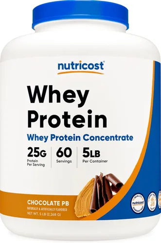 Miniatura 6 de Nutricost - Concentrado de proteína de suero (Chocolate) 2 libras - Sin gluten y sin OMG