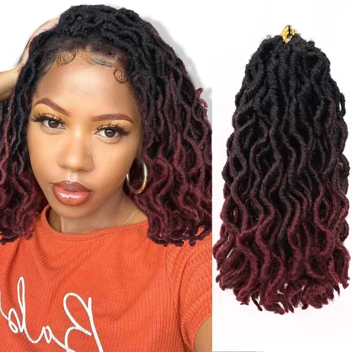 Miniatura 12 de Cabello de ganchillo de 14 pulgadas, 6 paquetes/lote de trenzas de ganchillo suaves gitanas, trenzas onduladas de ganchillo de 3 tonos, rizadas
