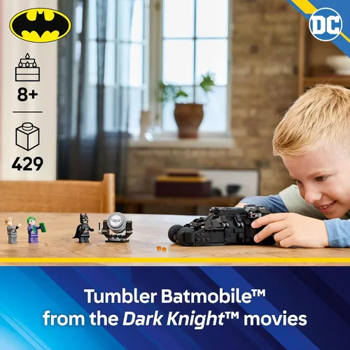 Miniatura 2 de LEGO DC Batman Tumbler vs. Dos Caras y El Guasón Set de Construcción de Juguetes - Vehículo de Superhéroe Batmóvil de El Caballero de la Noche