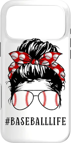 Miniatura 22 de Mom Messy Hair Bun Aviators Glasses Baseball Mother Life Case for iPhone 17