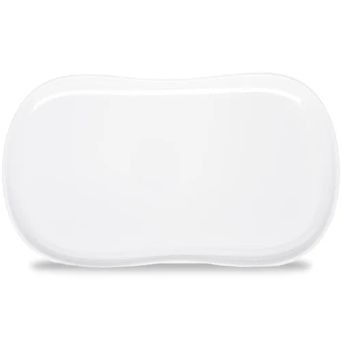 Carlisle FoodService Products Stadia Bandeja de Plástico Reutilizable para el Hogar y el Restaurante, Melamina, 13 x 7 Pulgadas, Blanco