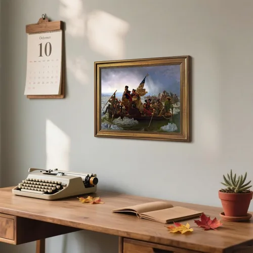 Miniatura 6 de George Washington Cruzando el Delaware Póster - Pósteres de la Guerra Revolucionaria, Arte de Pared Clásico Retro, Historia, Impresión en Lienzo