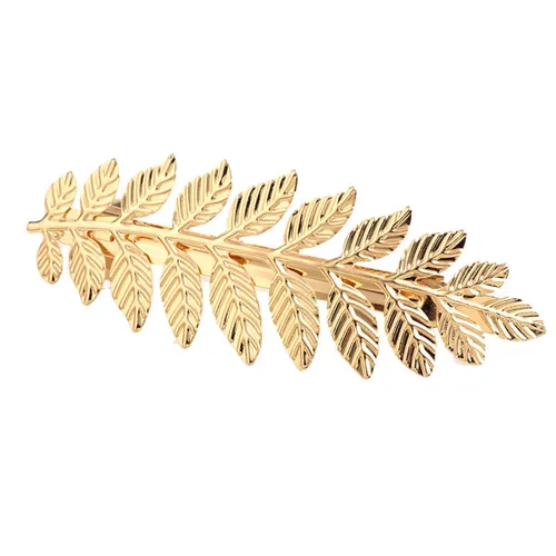 2 horquillas para el cabello para niñas y mujeres, de metal, rama de hoja francesa, horquillas para el cabello para bodas, pasadores de pelo,