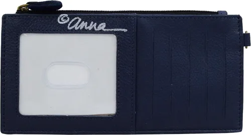 Miniatura 2 de Cartera Anna by Anuschka organizadora, de cuero auténtico, cinco espacios de tarjetas de crédito, para mujer