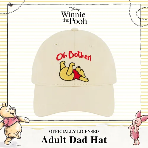 Miniatura 20 de Disney Winnie The Pooh Dad Hat, Adjustable Cotton Baseball Cap with Curved Brim