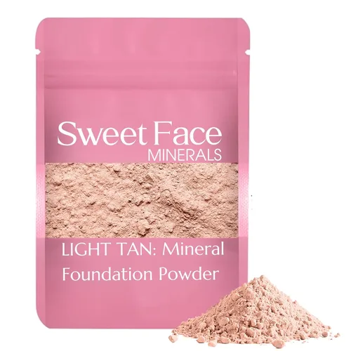 Miniatura 20 de Sweet Face Minerals - Recambio de polvo de base (BEIGE) (bolsa de 0.42 oz) por Sweet Face Minerals, polvo de maquillaje ligero y mineral suelto