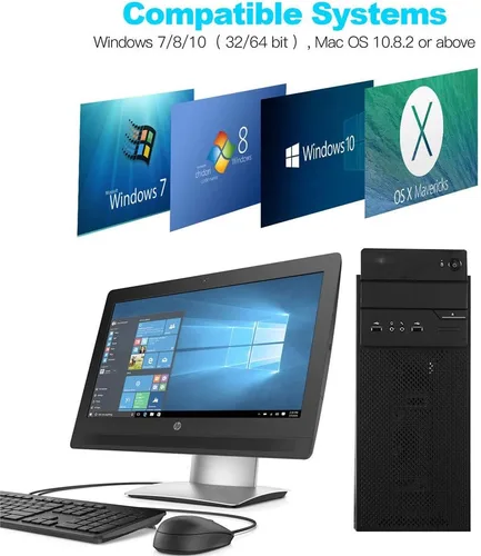 Miniatura 6 de PCIE - Tarjeta de expansión USB 3.0, 7 puertos (5X tipo A y 2 USB C) Tarjeta PCIe Super Speed PCI Express USB3 Hub Controller Adaptador para Windows