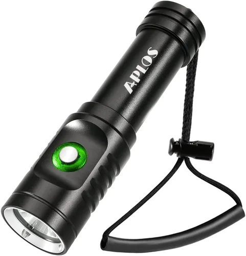 Miniatura 7 de APLOS Linterna de buceo AP30 3000lm con 3 modos, indicador de alimentación, IPX8 impermeable profesional recargable luz de buceo