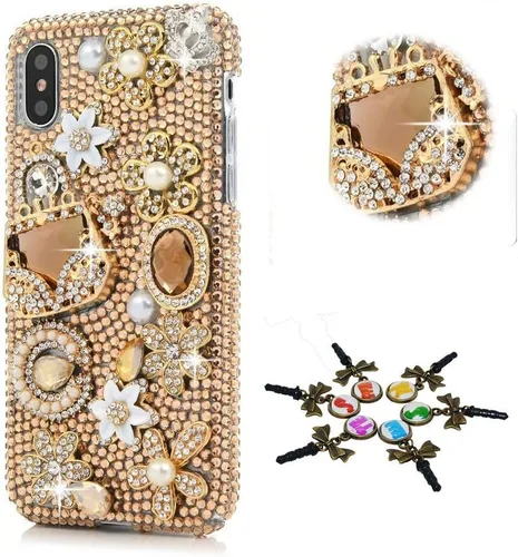 Miniatura 9 de Sparkle - Funda compatible con Samsung Galaxy Z Flip 2 5G, elegante funda con diseño de diamantes de imitación de cristal y diamantes de imitación