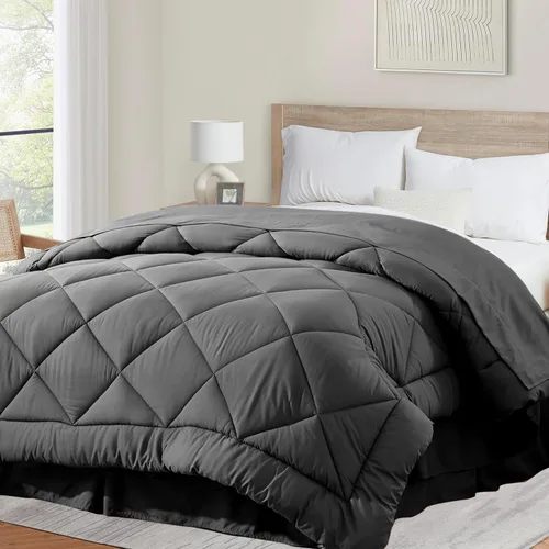 Miniatura 10 de Cozynight Edredón Suave Tamaño Queen Relleno de Edredón - Edredón Alternativo de Plumón Ligero con Pestañas en las Esquinas - Esponjoso