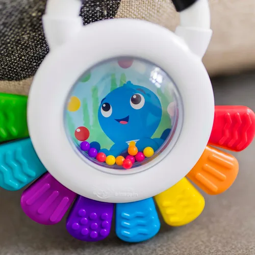 Miniatura 5 de Baby Einstein Outstanding Opus The Octopus - Sonajero sensorial y mordedor, juguete multiusos, sin BPA y refrigerable, 3 meses en adelante, Sonajero