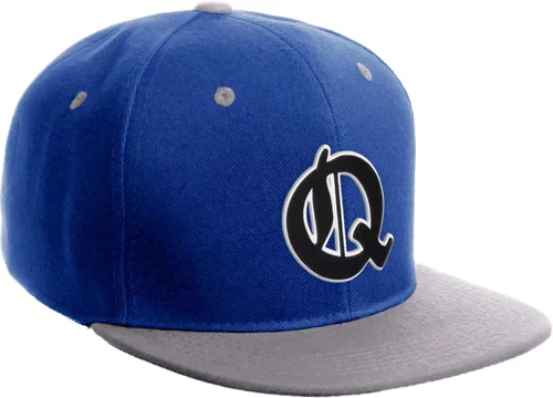 Miniatura 1660 de Daxton Gorra clásica con visera de billete plano con letras del alfabeto inglés antiguo de la A a la Z