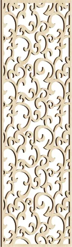 Miniatura 25 de Wheatland Paneles de pared decorativos de madera con calado, 9 3/8 pulgadas de ancho x 24 3/8 pulgadas de alto x 1/4 de alto, nogal