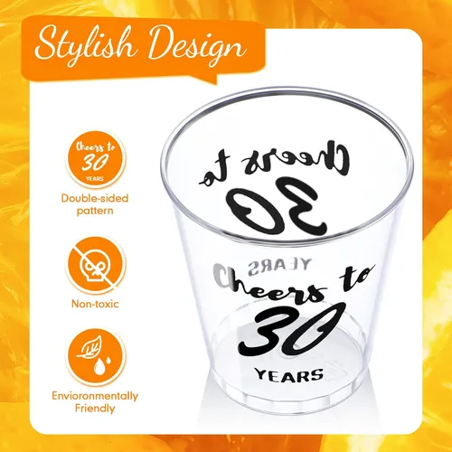 Miniatura 3 de Zubebe 100 vasos de chupito de cumpleaños de 2 onzas, vasos desechables de 2 onzas, regalos de fiesta de cumpleaños para ella y él, mujeres