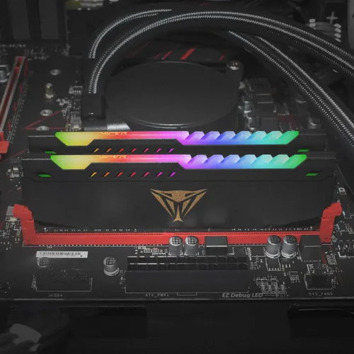 Miniatura 7 de Patriot Viper Steel RGB DDR4 RAM 16GB (2X8GB) 3200MHz CL18 1.35v UDIMM Kit de memoria para juegos de escritorio compatible con XMP - PVSR416G320C8K