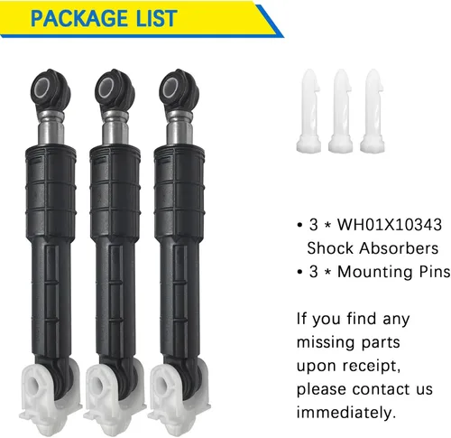 Miniatura 6 de WH01x10343 WH01x20826 Amortiguador de arandela WH01X10343 para arandelas de carga frontal, reduce la vibración y el ruido, reemplazo para sistema