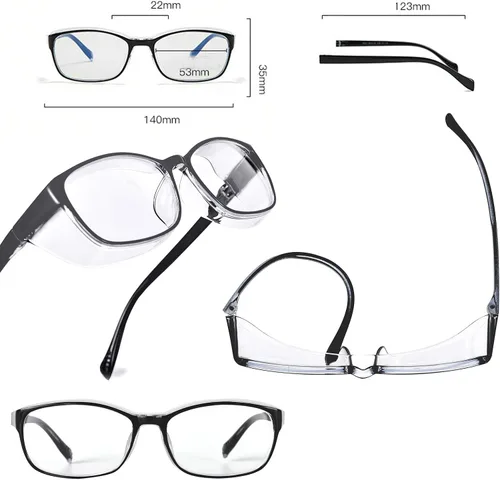 Miniatura 6 de willochra Gafas de seguridad con lectores 0~+400 para mujeres y hombres, gafas de lectura con luz azul de seguridad, gafas de protección ocular