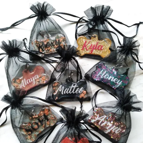 Miniatura 5 de Bolsas de Regalo de Organza Paquetes de 50 con Cordones 4x6 pulgadas Negro para Baby Shower, Cumpleaños de Niña, Recuerdos de Fiesta, Boda, 2-Negro