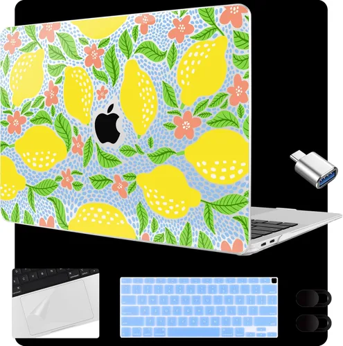 Miniatura 40 de MEEgoodo para MacBook Air de 13.3 pulgadas, funda 2021 2020 2019 2018 A2337 M1 A2179 A1932, carcasa transparente para MacBook Air M1, carcasa dura