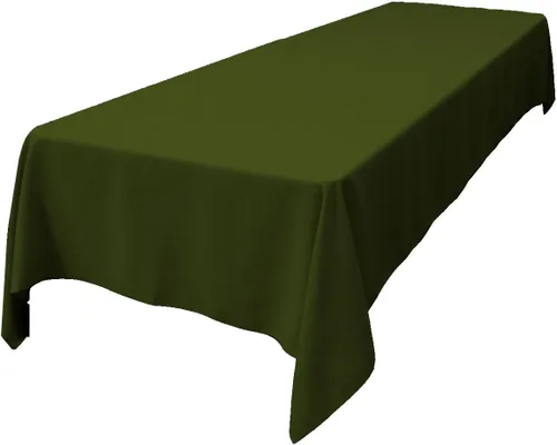 Miniatura 199 de LA Linen Mantel rectangular lavable de popelín de poliéster, resistente a las manchas y a las arrugas, cubierta de mesa 60x84, mantel de tela