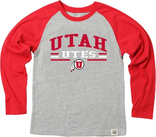 Miniatura 53 de Wes and Willy NCAA playera raglán de manga larga para niños