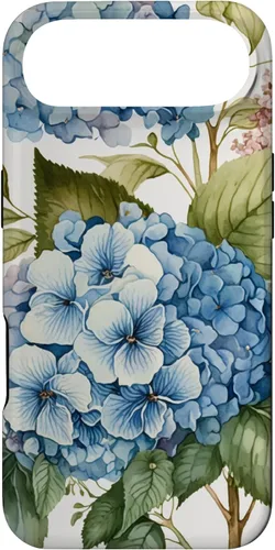 Miniatura 27 de Watercolour Vintage Blue Hydrangea with Flower Flower Case for iPhone 17
