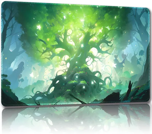 Miniatura 15 de Tapete de juego para MTG con bolsas de almacenamiento gratis, tapete de juego de 24 x 14 pulgadas TCG y alfombrillas de juego de mesa para cartas