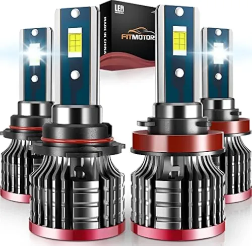 Miniatura 3 de Bombillas H11/H8/H9, 80 W, 16000 lúmenes brillantes, luz antiniebla blanca fría de 6500 K, repuesto halógeno IP68 impermeable, paquete de 2