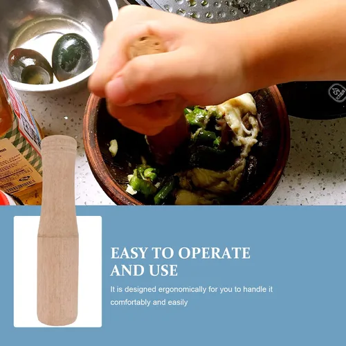 Miniatura 9 de DOITOOL Muddler de madera para cócteles de 6.8 pulgadas – Herramienta profesional de madera para bebidas de frutas Mojitos – Bartender Mashing Stick