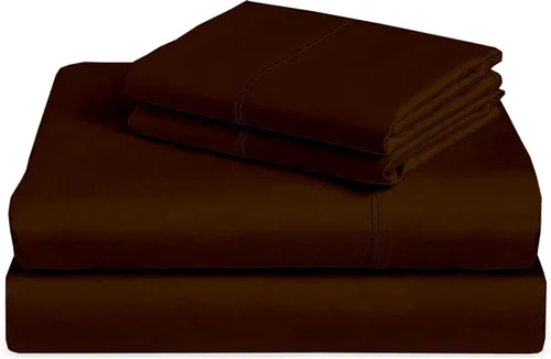 Miniatura 24 de Set de 4 sábanas premium - Sábanas de algodón tamaño individual - 100% algodón - 300 hilos - Sábana bajera con bolsillo profundo de 15 pulgadas