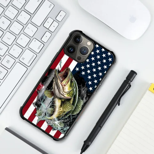 Miniatura 116 de DAIZAG Compatible con iPhone 13 Pro Max, Funda de TPU Protectora Anti-Arañazos Todo En Uno, Fundas para Hombre Mujer - Motivo de Madera Americana