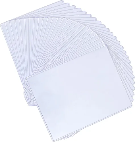 25 protectores rígidos de impresión rígidos de 8.5 x 11 pulgadas, protectores de hojas transparentes rígidas para hojas protectoras de papel de