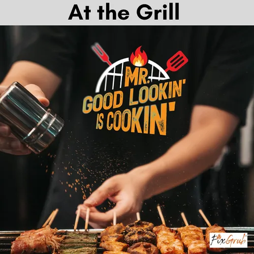 Miniatura 6 de Mr Good Lookin - Delantal de cocina, delantal de cocina para hombres, regalo ideal de Navidad o día del padre, juego de regalo o delantal solo
