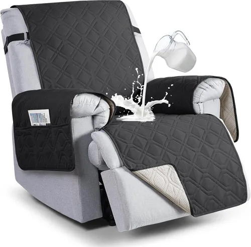Miniatura 10 de VANSOFY Fundas 100% impermeables para sillas reclinables, funda antideslizante para silla reclinable para perros, protector de muebles, funda