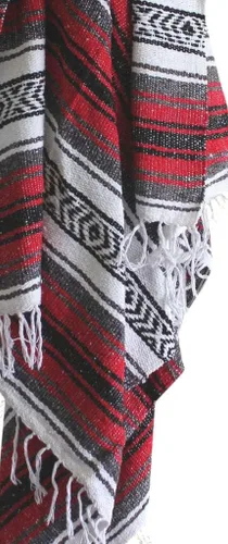 Miniatura 10 de Del Mex Poncho clásico de manta mexicana