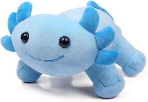Miniatura 7 de Axolotl - Juguete de peluche, suave y lindo ajolote de 10.8 pulgadas, almohada de felpa de algodón de peluche Kawaii Salamandra Animal para niños