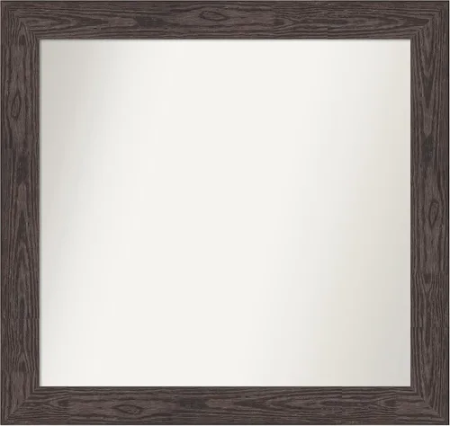 Miniatura 50 de Amanti Art Espejo personalizado, espejo de baño negro puente, espejo de pared o espejo de tocador de baño sobre el fregadero (26 x 26 pulgadas)