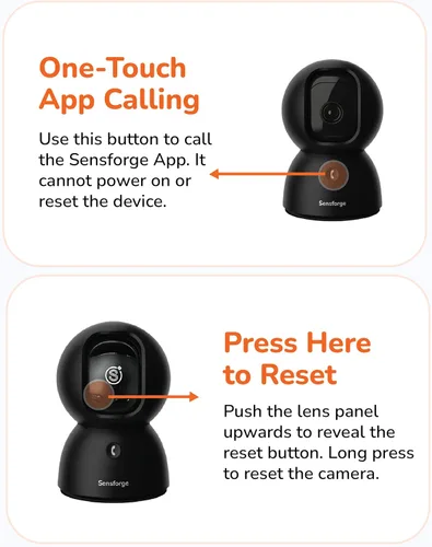 Miniatura 7 de SensForge Cámara de seguridad Pan-Tilt de 2.5K, cámara WiFi de doble banda de 360° para el hogar, detección gratuita de IA humanos y mascotas, nube