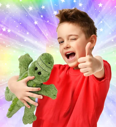 Miniatura 2 de DolliBu - Animal de peluche de cocodrilo, súper suave, juguete de peluche verde silvestre, regalo para niños y adultos, 12 pulgadas