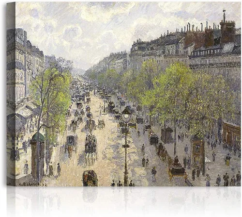 Miniatura 765 de A&T ARTWORK Campo de trigo con cipreses de Van Gogh Las reproducciones de arte clásico mundial, impresiones en lienzo giclée para decoración